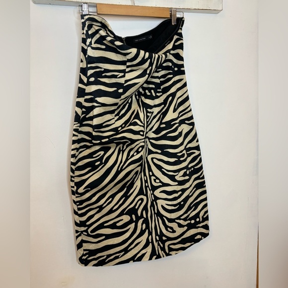 The Limited Zebra Print Strapless Dress - Picture 12 of 12
